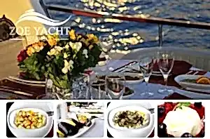 dinner cruise menu