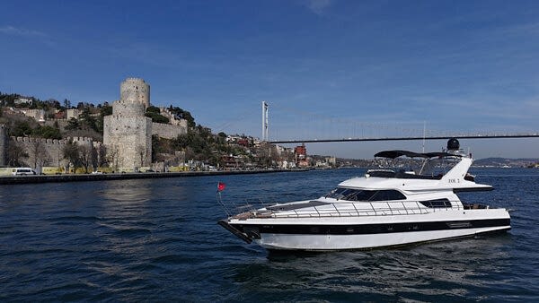 bosphorus sunset cruise Bakı by luxury yacht zoe