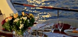 Dinner Table Setting sample on board